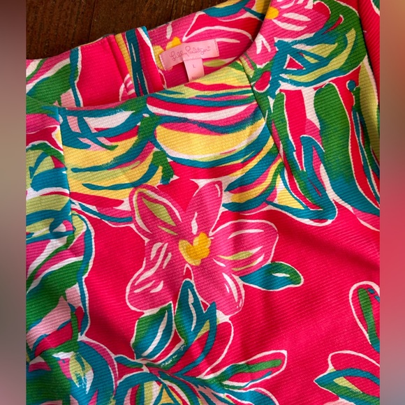 Lilly Pulitzer Charlene Dress Jungle Tumble Pomegranate - Picture 3 of 4